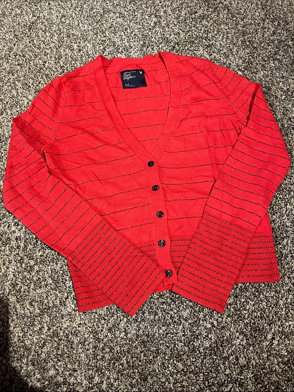 Vintage American Eagle Outfitters V-Neck Button Cardigan Sweater (M)